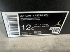 NIKE JORDAN 11 RETRO (PS) „LEGEND BLUE“ – SIZE 12C US – BNIB – DEADSTOCK