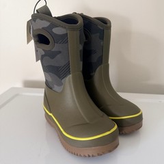 George Toddler Kids Size 7 Winter Lined Boots Army Green NWT