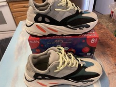 adidas Yeezy Boost 700 Wave Runner Gray Black Blue Orange Athletic Sneaker sz 8