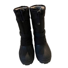LL Bean Kids Snow Boots Black/purple Winter Cold Weather Insulated Buckle