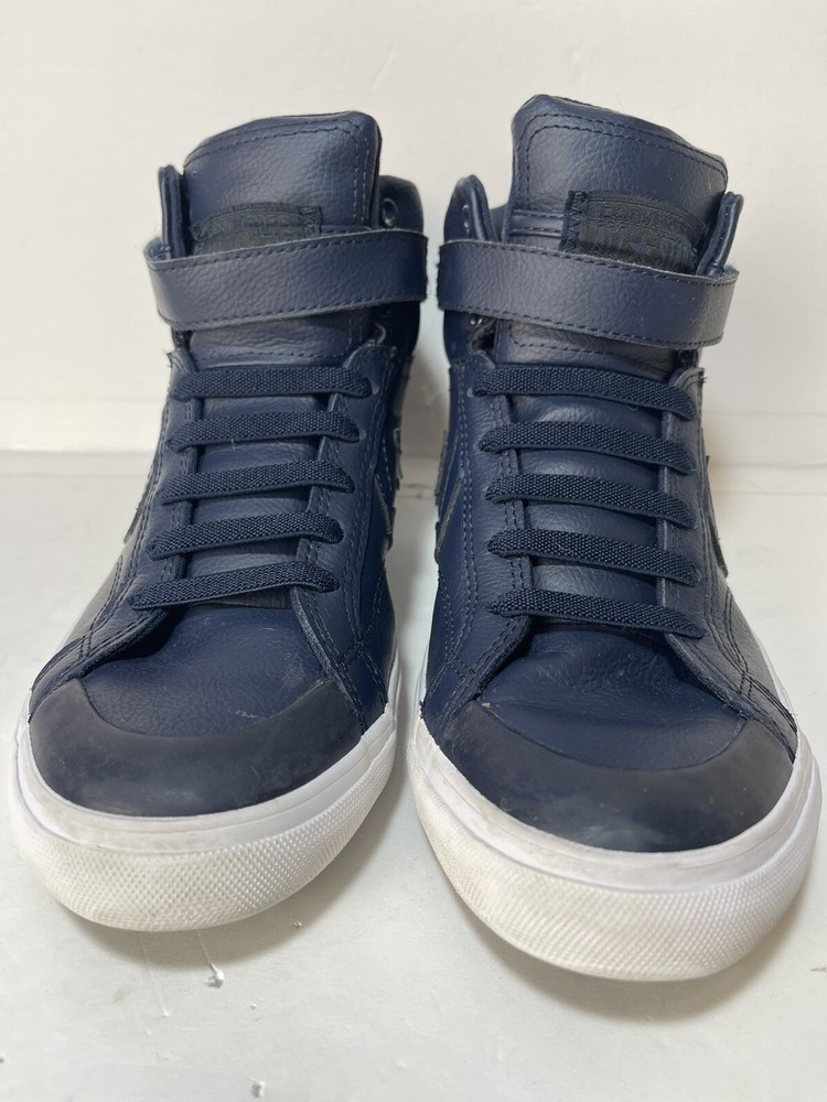 Converse All Star PRO BLAZE STRAP HIGH-TOP SNEAKER Junior Navy Pre-Owned Sz 6