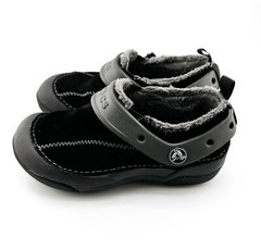 Crocs | Dawson Shearling Clogs | Slip-On | Black | Faux Fur | 1 Giblet | SizeC12