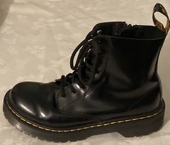 Dr. Martens Kids Pascal Bex Junior Leather Lace-Up Boots Black 1460 Sz 2