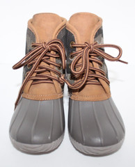 Marleylilly Kids Green Camo Duck Boots Lace-Up Size 10