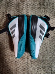 Adidas Kids Ownthegame 3.0 K Shoe Black/ White/ Teal Size 1