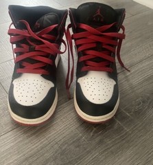 Size 6 (GS) – Jordan 1 Mid Gym Red Black Toe