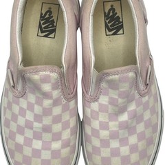 Vans Slip On Checkerboard Pink White Kids 4 Youth Skate Shoes Classic Low