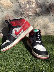 Nike Air Jordan 1 Mid ’23‘ trainers ugly sweater #jordan1 #basketball size 6.5Y