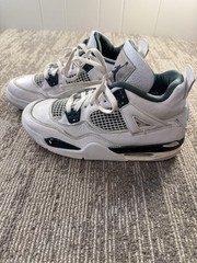 Nike Air Jordan 4 Retro Oxidized Green Shoes Youth Size 7Y White Teal Sneakers
