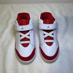TD Nike Jordan Flight Tradition 819540-106 White Gym Red NEW Toddler Size 10c