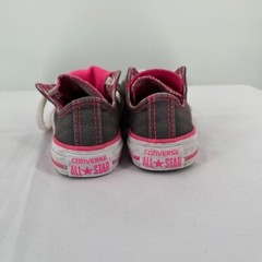 Kid’s Converse Chuck Taylor All Star Double-Tongue Sneakers Pink Grey Size 10.5