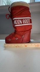 Moon Boot Original Red Nylon Snow Boots kids EU 31 34 Kids 13.5 – 2.5