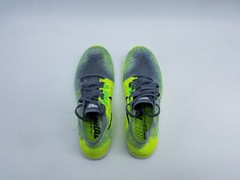 Nike Free RN Flyknit (GS) Youth’s Size 4Y Running Shoes Gray Yellow
