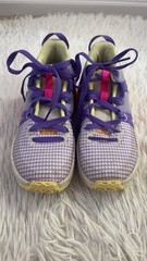 Nike LeBron Witness 7 Action Grape Vivid Orange US Youth 5.5