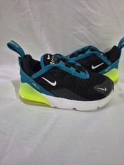 Nike Air Max 270 (PS) Sneakers Black Bright Spruce Volt Toddler Size 7C