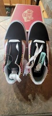 Vans Black Old Skool Comfycush Gradient Checking Kids Size 13.0K NIB