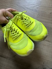 Nike Air Max Thea Flash Lime 2013 Green Lace Up Sneakers Kids 5.5