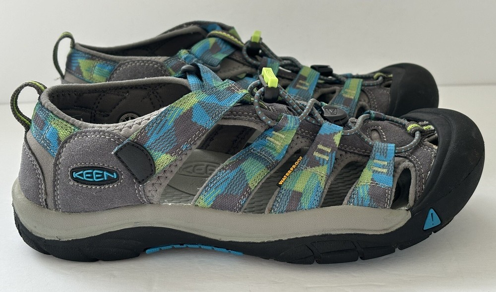 KEEN Newport H2 Kids Youth Waterproof Sandals Magnet Blue Size Us 6 Eu 38