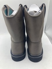 Georgia Boot Wellington Brown Pull On Work Leather Boots G099 Size 1.5M Kids 7”
