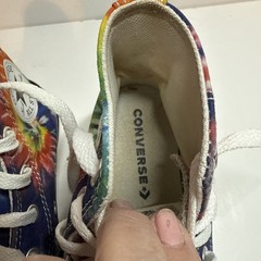 Converse Chuck Taylor All Stars Rainbow Tie Die High Top Sneakers Youth Size 1