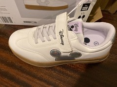 Disney Mickey Mouse Children’s Character White Sneakers, Size 3 kids shoes