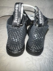 Dr. Martens Toddler Pascal Silver Stars Leather Boots Size US 8