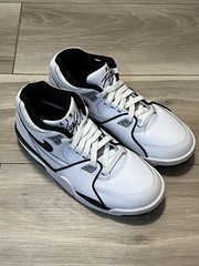 Nike Air Flight 89 GS White/Black-Wolf Grey Kids Shoes HF0406 102 Size 6.5Y