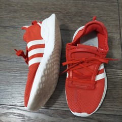 Adidas U Path Run FW0437 Red White Running Shoes Sneaker Kid Size 1