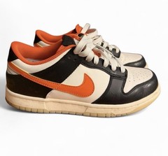 Nike Dunk Low Panda Trainers Size 6.5 Youth White Orange Black