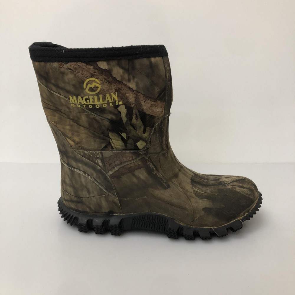 Magellan Outdoors Boots Youth Size 5 Brown Camo Waterproof Hunting YVWMFFS3057