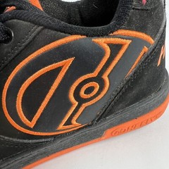 Heelys Propel 2.0 Skate Sneaker Unisex Youth 5 Womens 6 Black Orange Shoe Lace