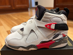 Nike Jordan 8 Retro PS Bugs Bunny White Black True Red 305369 100 Size 11C