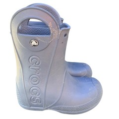 Crocs Handle It Rain Boots Navy Blue Waterproof Toddler Size C11 Pull On 12803