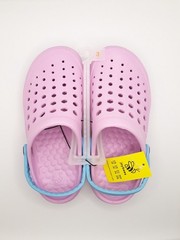 Joybees Kids Active Clog, Durable & Comfortable Sandal, LAVENDER / SKY BLUE (3)