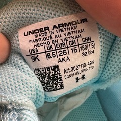 Under Armour Surge 4 Kids Size 9K Blue Mesh Athletic Shoes NEW 3027110-494