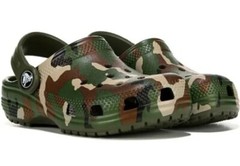 Crocs Classic Printed Clog Army Green Camo Unisex Toddler Kids C6 205813-3TC NWT