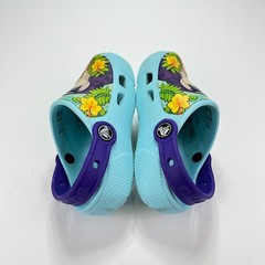 Crocs Kids Fun Lab Lights Toucan Ice Blue Slip On Walking Clogs Kid’s Size 10