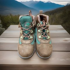 Timberland Children’s Field Boot Brown Olive Style 16837 Kids Hiking Boots 12K