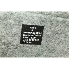 LL Bean Kids Gray Wool Warm Replacement Boot Liner Inserts Size 3