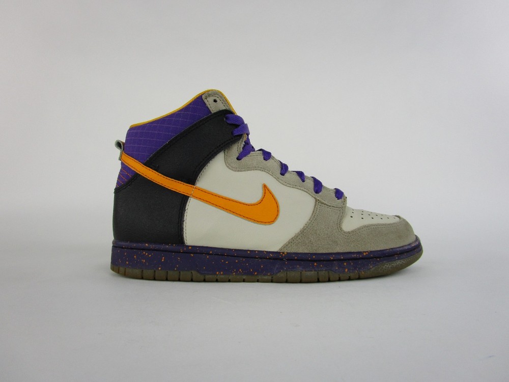 Nike Dunk High GS 308319-200 Beige Purple Yellow Black Shoes Sneakers Size 6.5Y