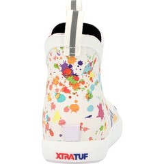 XTRATUF Paint Splatters Kids‘ Ankle Deck Shoes for Unisex Comfort
