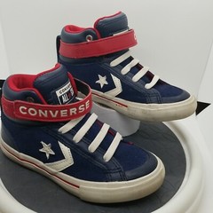 Converse Chuck Taylor All Star Pro Blaze Hi-Top Slip-on Blue Red Size 12Y JUNIOR