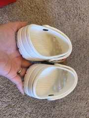 Crocs SpongeBob & Patrick White Clog Sandals Size 8 Cartoon Slip On
