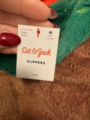 Kids Christmas Tree Bootie Slippers – Cat & Jack™ Dark Green MEDIUM 2/3 NEW
