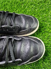 Big Kid’s Jordan 1 Low SE „Black Elephant“ Off Noir/Blk-Wht-Blk Size 6.5Y