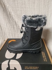 BOGS K ARCATA II DSH BLACK KIDS SIZE 3.0 WATERPROOF COMFORT RANGE -40 F TO 60