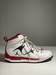 Jordan Flight TR 97 GS White Varsity Red Black 428827-101 Size 5.5Y / Women 7