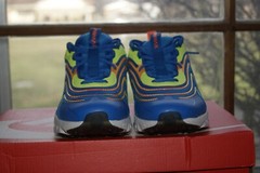 Youth Kids Nike Air Max 270 React Eng (GS) Sz 6 Y (CD6870 401) Soar Orange Volt