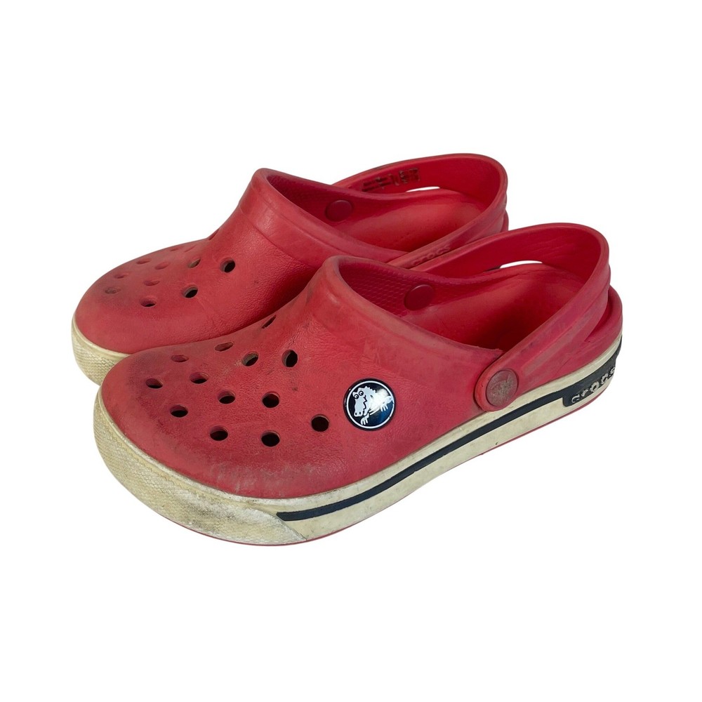 Crocs Crocband II.5 Clog Classic Slip On Red Size 10 / 11 Kids Slip On Croslite