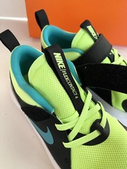 Nike Flex Contact 4 Sneakers, Size 2 Little Kids – Ghost Green/Aqua/Black NIB